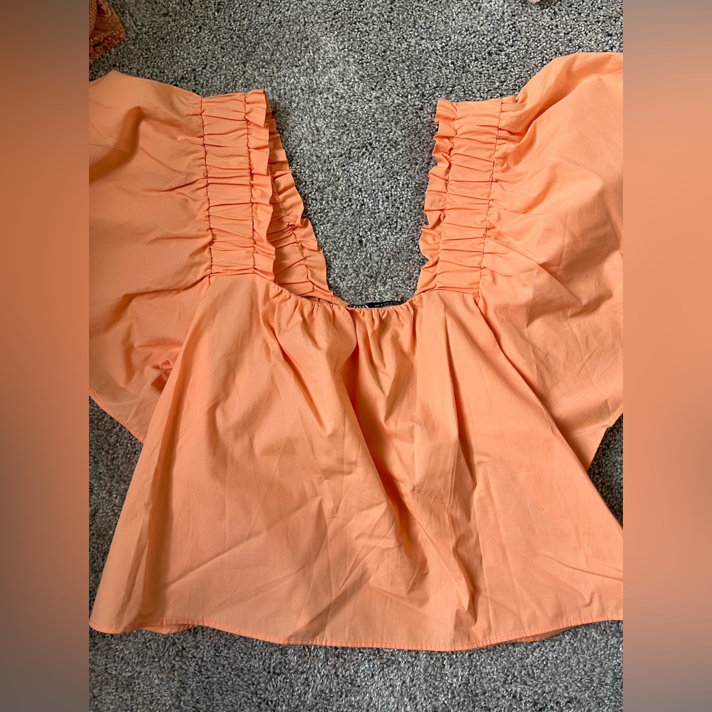 Charming Orange Blouse